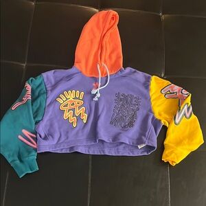 Adidas Originals Love Unites Crop Hoodie, size extra small